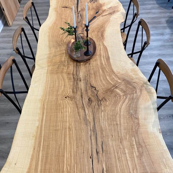 LGT59-Live Edge Ash Dining Table - Image 2