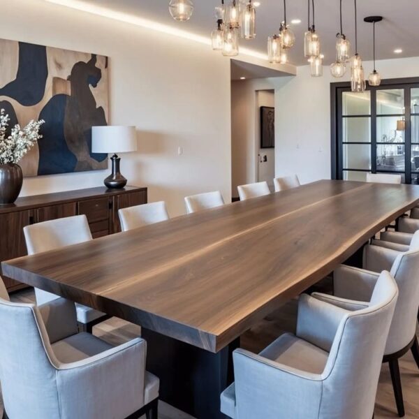 LGT41-Live Edge Black Walnut Conference Table